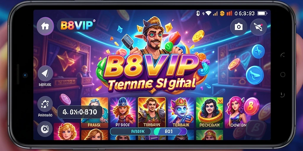 Tampilan menarik dari gameplay Slot B8VIP yang mendebarkan.