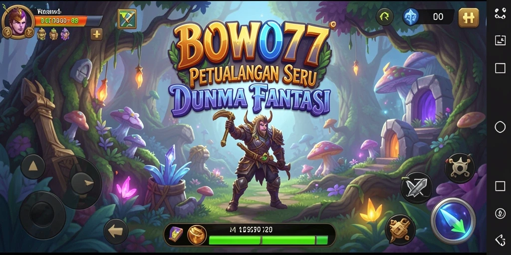 Tampilan gameplay BOWO77 dengan pemandangan fantastis dan aksi mendebarkan.