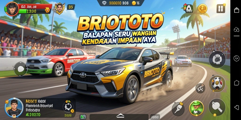Gameplay Racing yang mendebarkan dan penuh aksi.