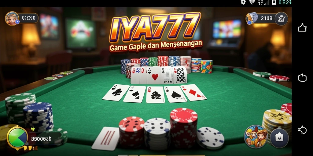 Screenshot gameplay <strong>IYA777</strong> yang menunjukkan serunya bermain Gaple.