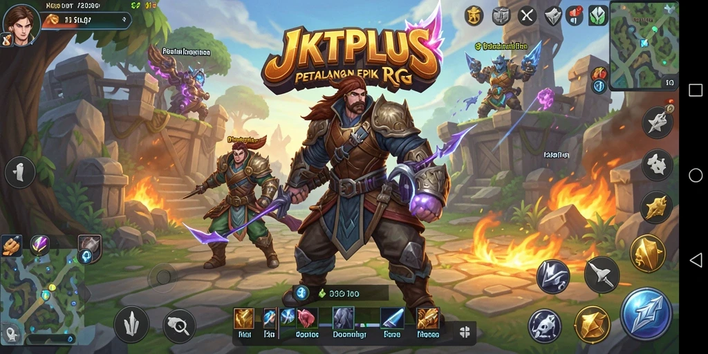 Tampilan gameplay seru dan mendebarkan di JKTPLUS.