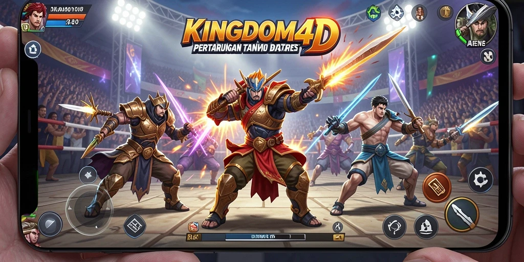 Tangkapan layar KINGDOM4D menunjukkan aksi pertarungan yang intens dan mendebarkan.