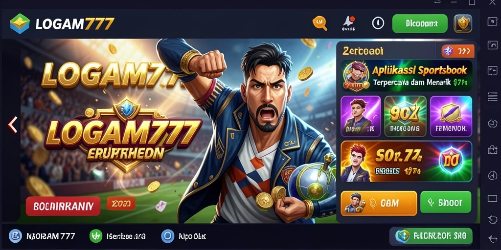 Tampilan antarmuka LOGAM777 yang menarik dan informatif.
