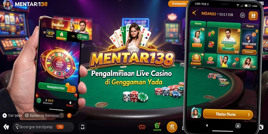 Tampilan gameplay Live Casino yang interaktif dan menarik di MENTARI138.