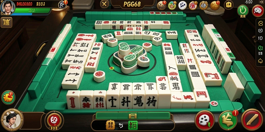 Screenshot PGG68 menampilkan gameplay Mahjong yang seru dan menarik.
